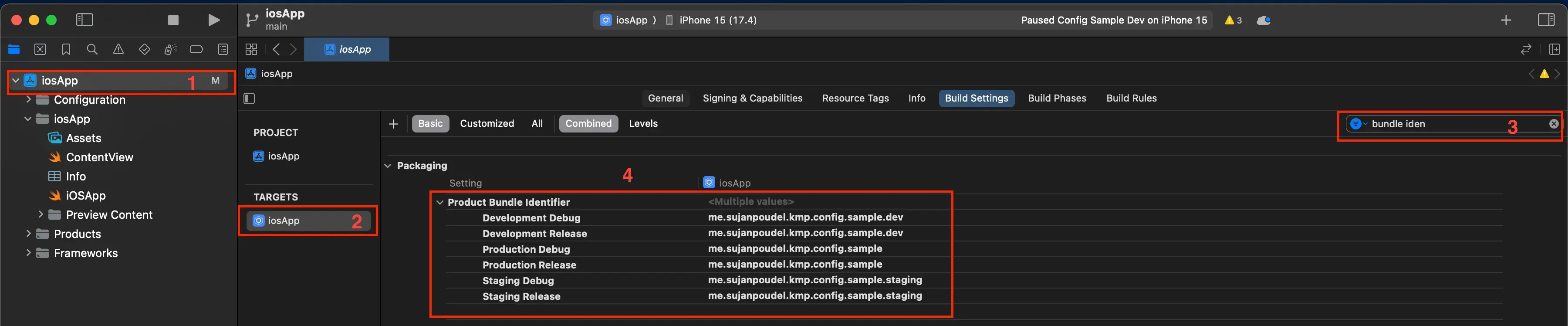 Change bundle identifiers